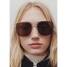 Gafas de sol montura metálica cuadradas