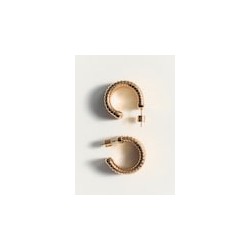 Pendientes aros textura
