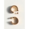 Pendientes aros textura