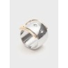 Anillo ancho diseño hebilla