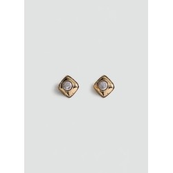 Pendientes cuadrados abalorio