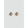 Pendientes cuadrados abalorio