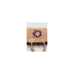 Bolso mano fibra natural