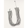Collar choker cristales combinados