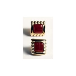 Pendientes cuadrados abalorios