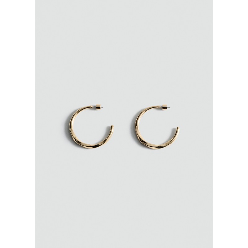 Pendientes aros irregulares