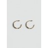Pendientes aros irregulares