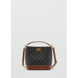 Bolso mini shopper estampado logo