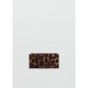 Billetera piel pelo leopardo