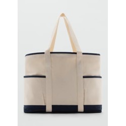 Bolso canvas algodón contraste