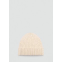 Gorro mezcla lana y cashmere canalé