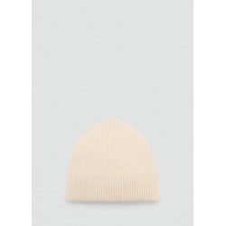 Gorro mezcla lana y cashmere canalé