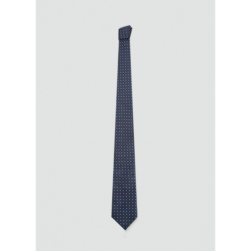 Corbata 100% seda de mora estampada