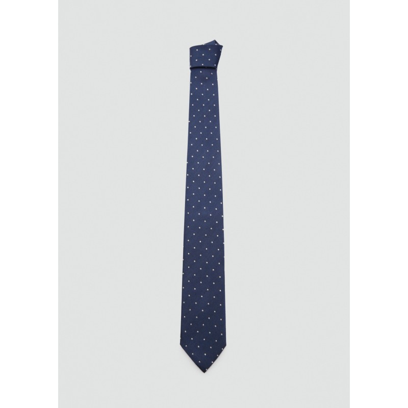 Corbata 100% seda de mora lunares