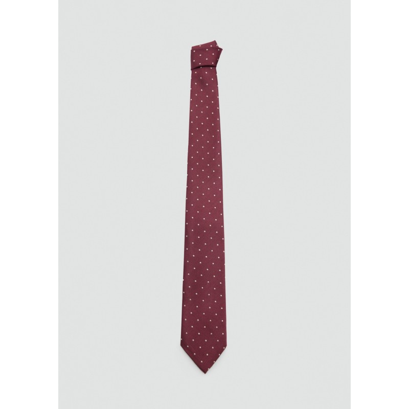 Corbata 100% seda de mora lunares