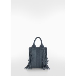 Bolso piel flecos
