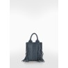 Bolso piel flecos