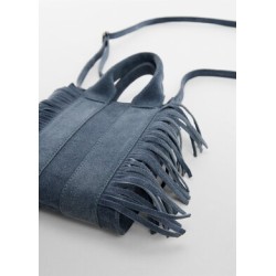 Bolso piel flecos