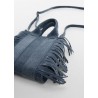 Bolso piel flecos