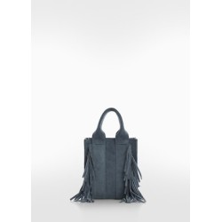 Bolso piel flecos