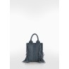 Bolso piel flecos