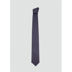 Corbata seda diseño geométrico