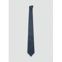 Corbata seda diseño geométrico