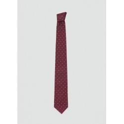 Corbata seda lunares