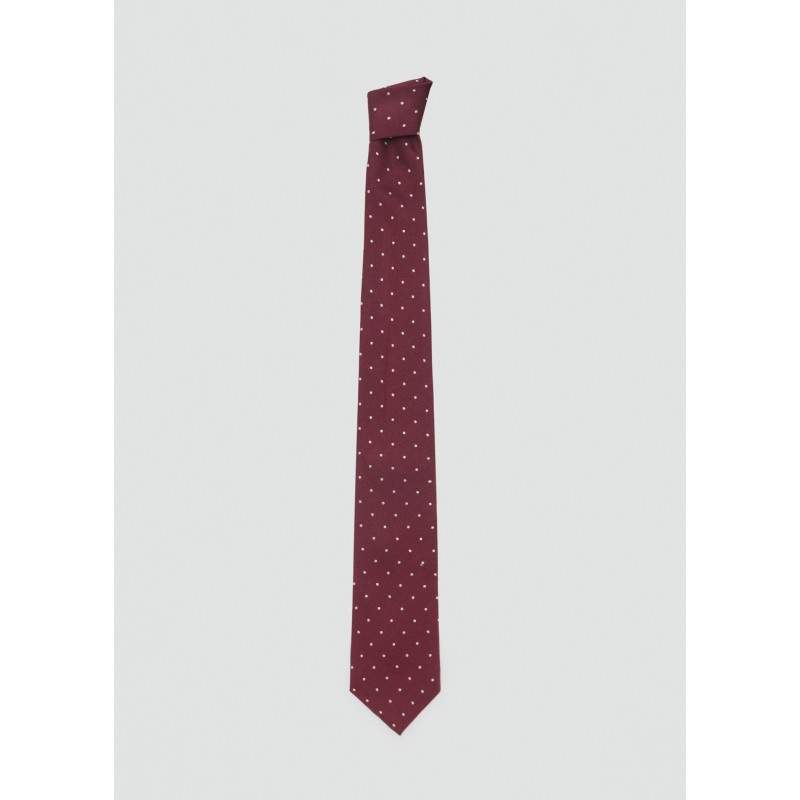 Corbata seda lunares