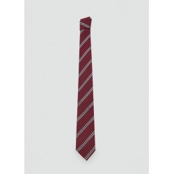 Corbata rayas seda algodón