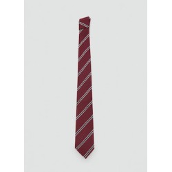 Corbata rayas seda algodón