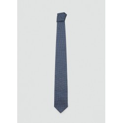 Corbata seda diseño geométrico
