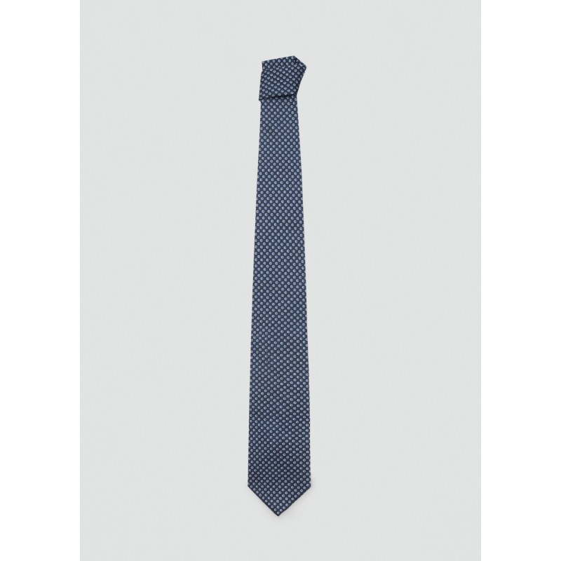 Corbata seda diseño geométrico