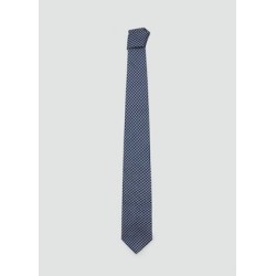 Corbata seda diseño geométrico