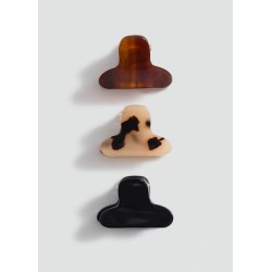Pack 3 pinzas pelo