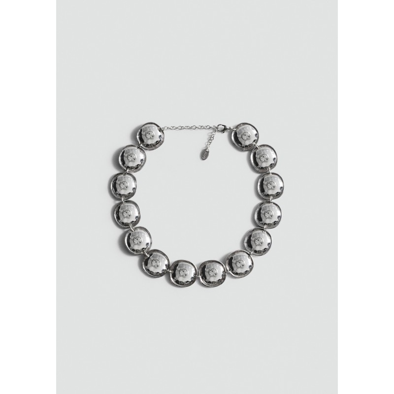 Collar monedas cristales