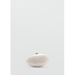 Bolso clutch efecto perlado