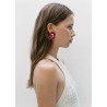 Pendientes geométricos abalorios