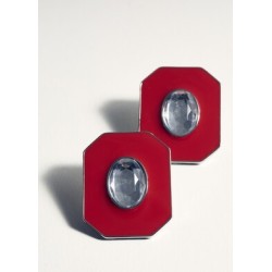 Pendientes geométricos abalorios