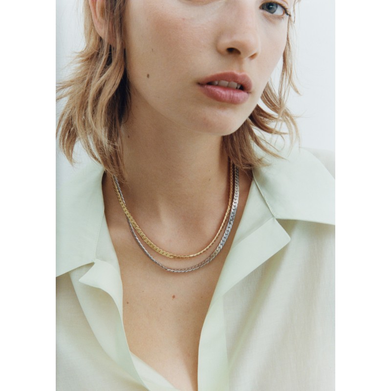 Collar cadena plana