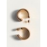 Pendientes aros textura