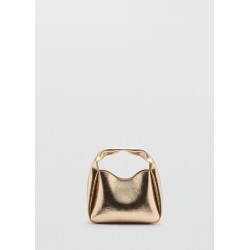 Bolso mano efecto metalizado