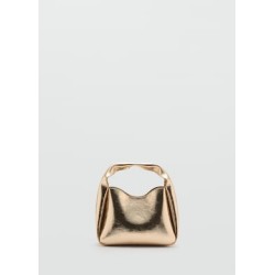 Bolso mano efecto metalizado