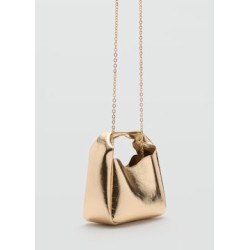 Bolso mano efecto metalizado