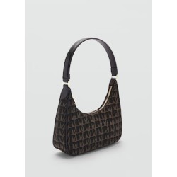 Bolso hombro estampado logo