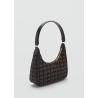 Bolso hombro estampado logo
