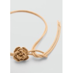 Cinturón trenzado flor