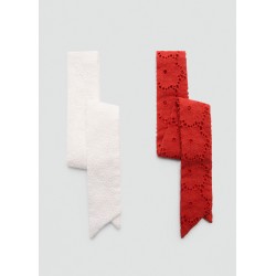 Pack 2 fulares bordados
